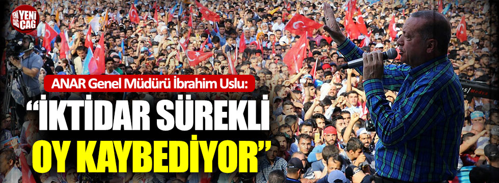 AKP’ye yakın anket şirketi: “İktidar sürekli oy kaybediyor”