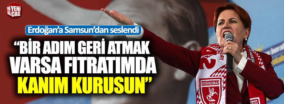 Meral Akşener'den Erdoğan'a: "Elinden geleni ardına koyarsan namertsin"