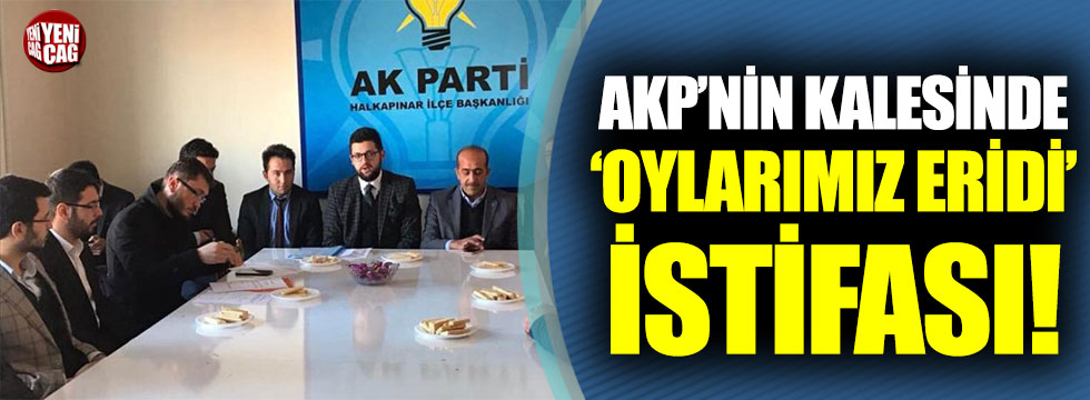 Konya’da oylar eridi, AKP’den istifa geldi!