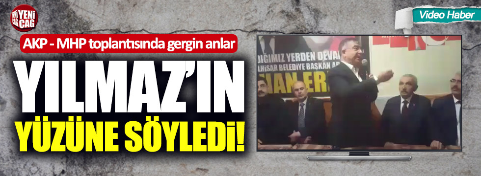 AKP - MHP toplantısında gergin anlar!