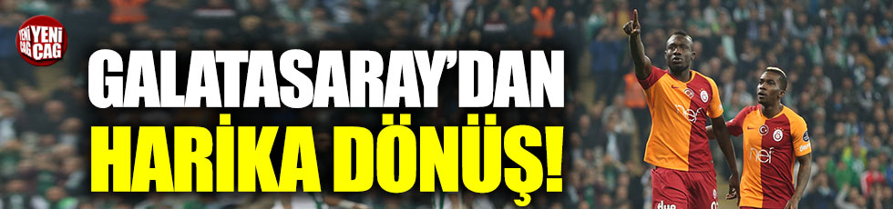 Galatasaray’dan deplasmanda harika dönüş
