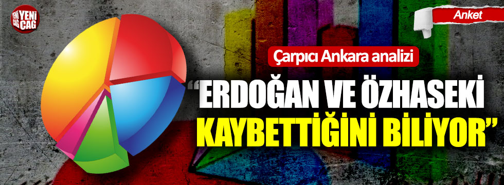 Çarpıcı Ankara analizi: "Erdoğan ve Özhaseki kaybettiğini biliyor"