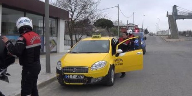 Taksiye kaçak göçmen operasyonu