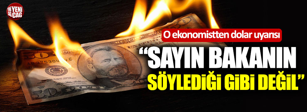 O ekonomistten dolar uyarısı: “Sayın Bakanın söylediği gibi değil”