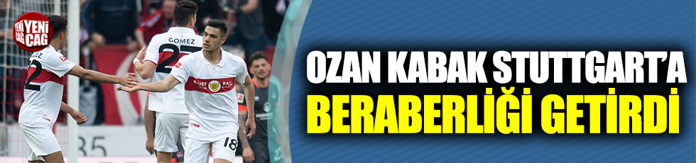 Ozan Kabak, Stuttgart’a beraberliği getirdi