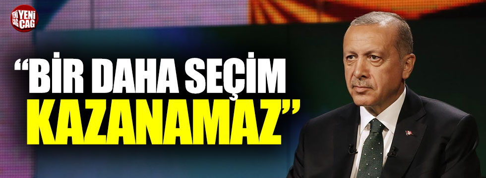 Abdüllatif Şener: "Erdoğan bir daha seçim kazanamaz"