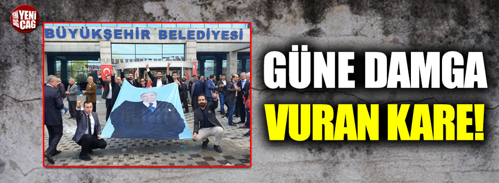 Ankara'da güne damga vuran kare!
