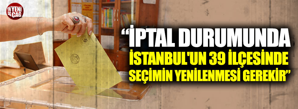 Eski Adalet Bakanı Türk’ten İstanbul seçimlerine dair açıklama