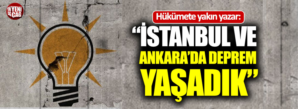 Sibel Eraslan: “İstanbul ve Ankara’da deprem yaşadık”