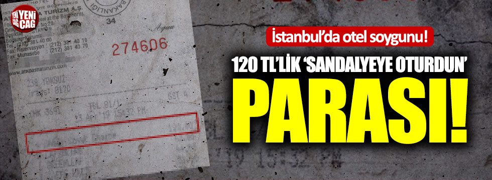 İstanbul'da otel soygunu
