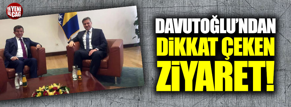Yeni parti kuracağı iddia edilen Ahmet Davutoğlu'ndan dikkat çeken ziyaret!