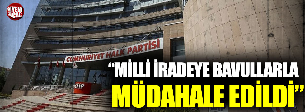 CHP’den İstanbul açıklaması