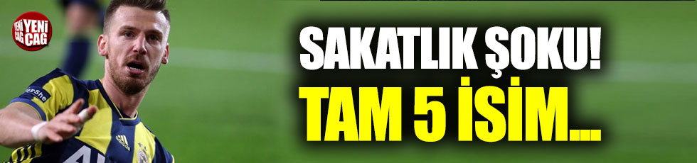 Fenerbahçe'de Trabzonspor maçı öncesi 5 eksik