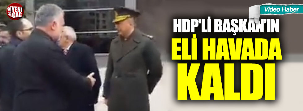 Komutan HDP'li Bilgen ile tokalaşmadı