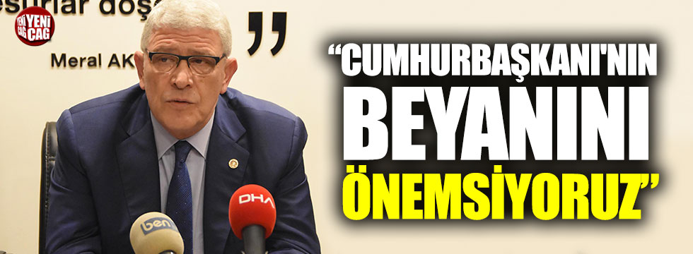 Dervişoğlu: "Cumhurbaşkanı'nın beyanını önemsiyoruz"
