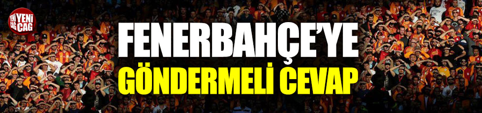 Galatasaray'dan Fenerbahçe'ye cevap