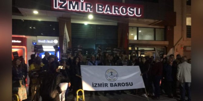 İzmir Barosu'ndan demokrasi nöbeti!