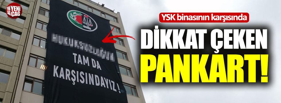 Ankara Barosun'dan YSK'ya pankartlı tepki