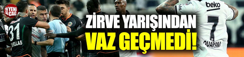 Beşiktaş-Alanyaspor 2-1 (Maç özeti)