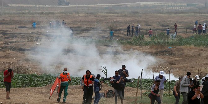 İsrail Gazze'de 30 Filistinli'yi yaraladı