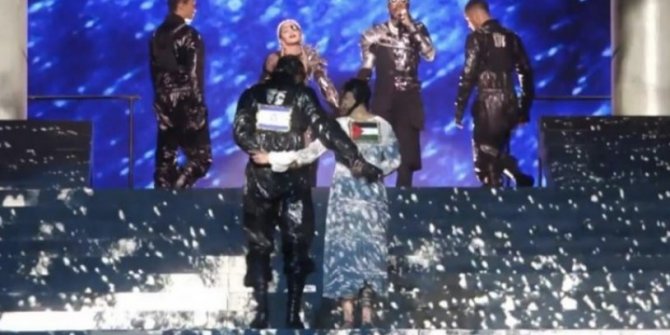 Eurovision finaline protestolar damga vurdu