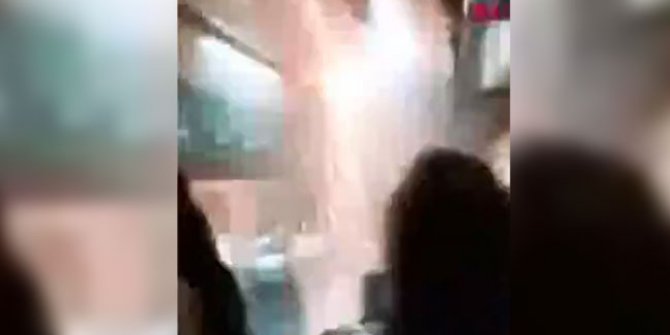 Şili'de yolcu treni patlaması kameralara yansıdı