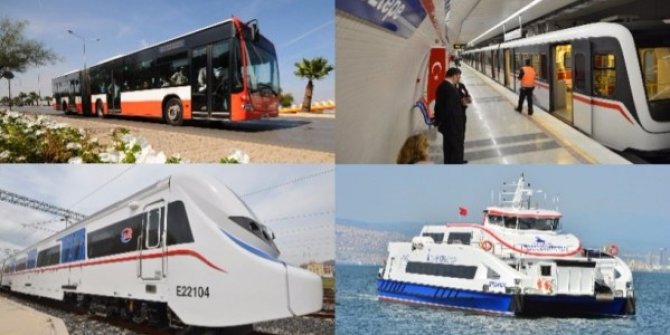 İzmir'de toplu taşıma bayramda ücretsiz
