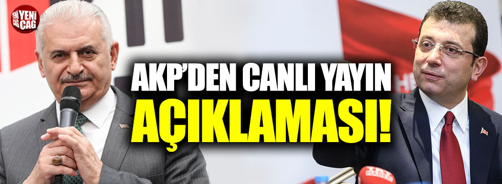 AKP'den canlı yayın açıklaması!