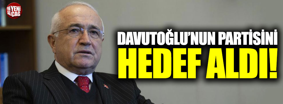 Cemil Çiçek Davutoğlu'nun yeni partisini hedef aldı