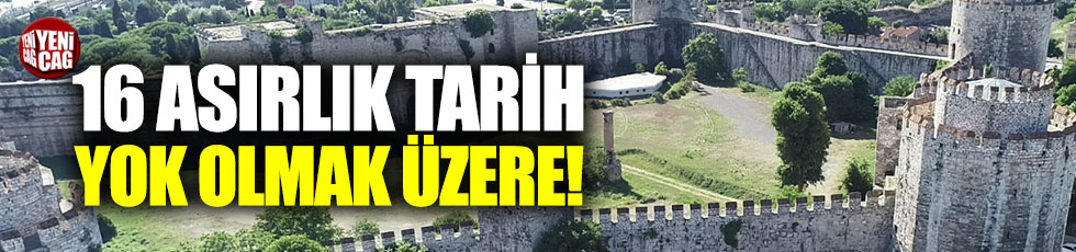 16 asırlık tarihi İstanbul surları tehlike altında
