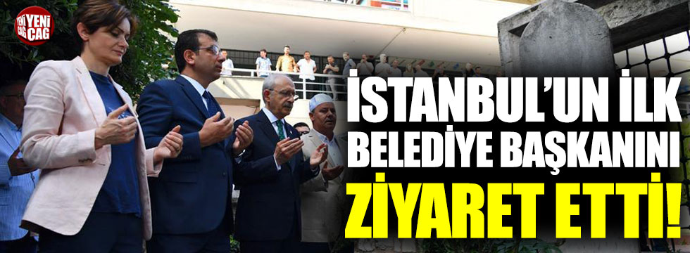 İmamoğlu, İstanbul'un ilk belediye başkanını ziyaret etti