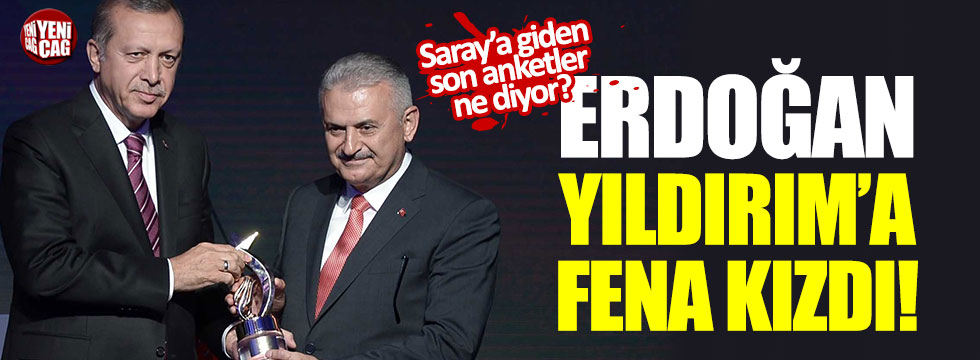 Erdoğan, Yıldırım'a fena kızdı!