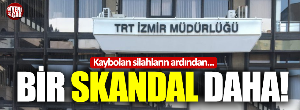 TRT'de kaybolan silahların ardından bir skandal daha