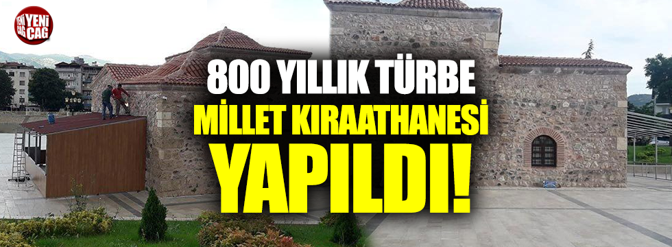 AKP'li belediye 800 yıllık türbeyi kıraathane yaptı