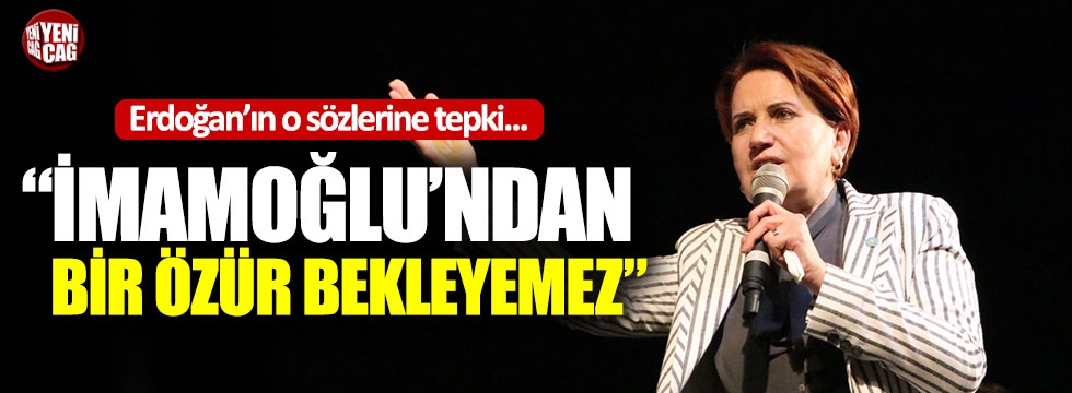 Akşener'den Erdoğan'a özür tepkisi