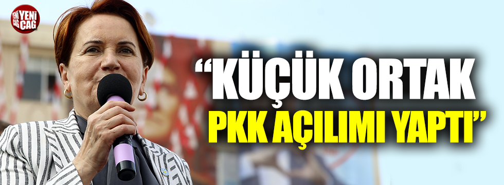 Meral Akşener: "Küçük ortak PKK açılımı yaptı"