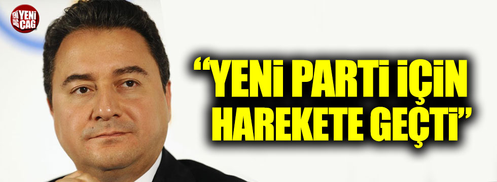 Zeyrek: "Ali Babacan yeni parti için harekete geçti"
