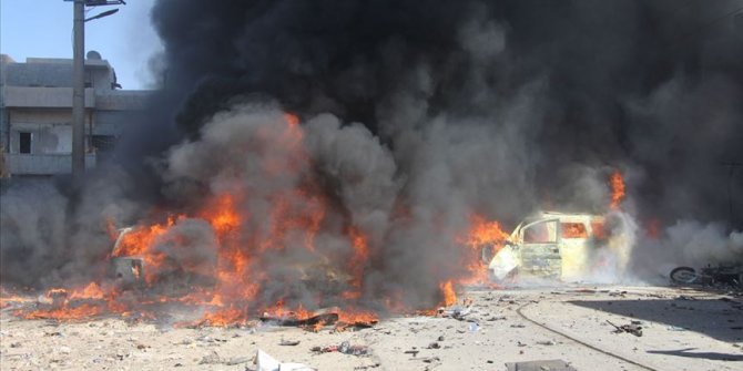 Azez'de art arda iki bombalı saldırı