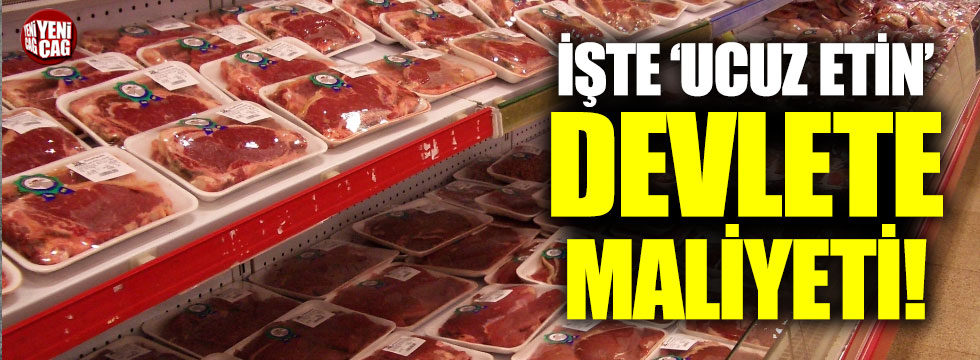 Ucuz etin zararı 491 milyon TL