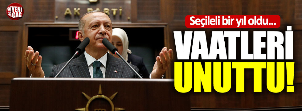 Erdoğan bir senede hangi vaatlerini yaptı hangilerini unuttu?