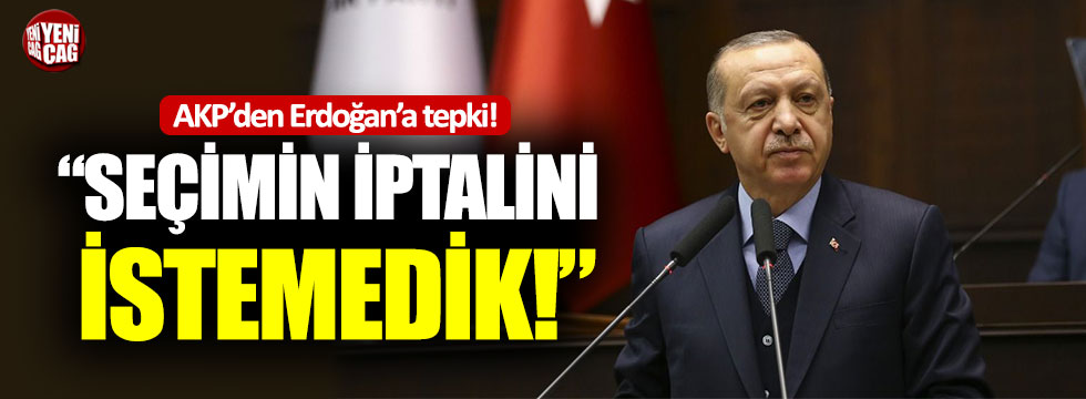 AKP MYK’dan Erdoğan’a tepki