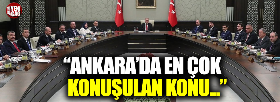 Zeyrek: "Ankara'da en çok konuşulan konu..."