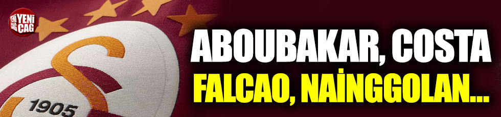 Galatasaray'dan transfer açıklaması: Aboubakar, Costa, Falcao...