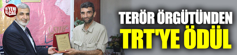 Terör örgütünden TRT'ye ödül