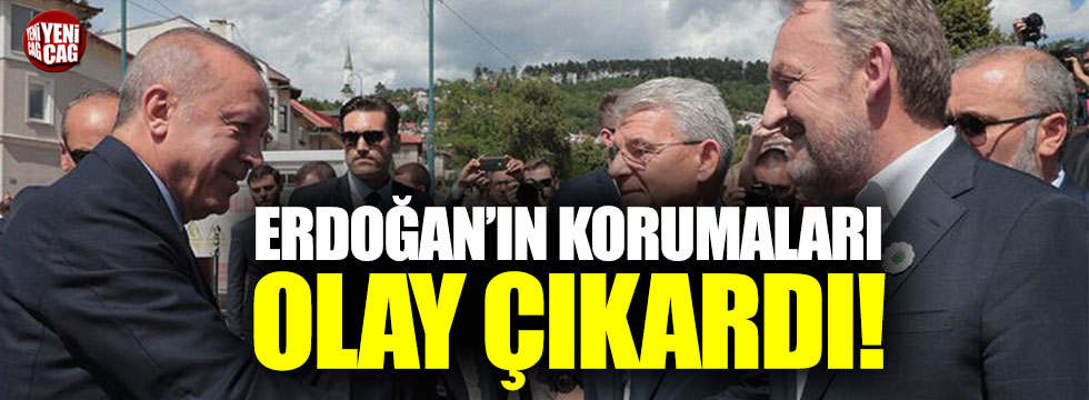 Erdoğan’ın korumaları ile Saraybosna polisi arasında gerginlik