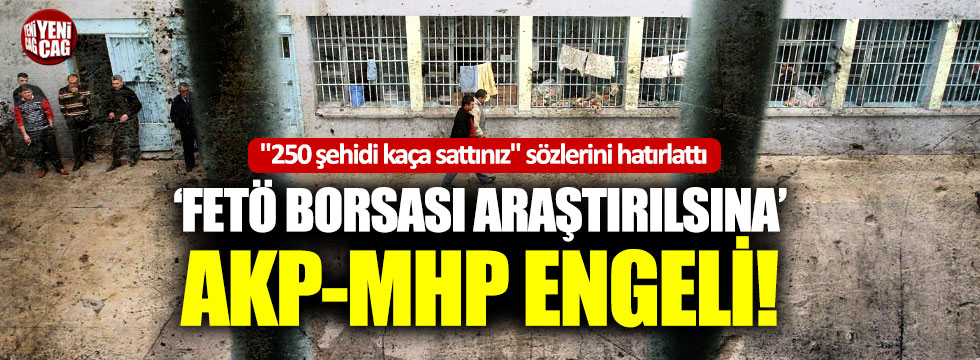 FETÖ borsası araştırılsına AKP-MHP engeli