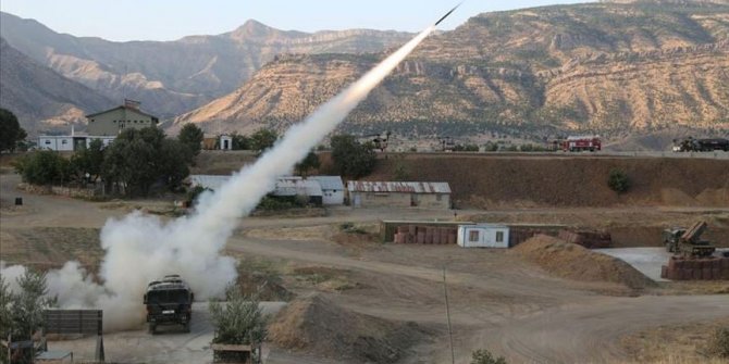 PKK hedefleri ateş altına alındı