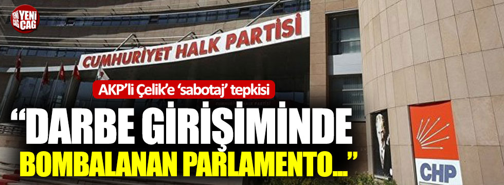 Engin Özkoç’tan AKP’ye ‘Sabotaj’ tepkisi