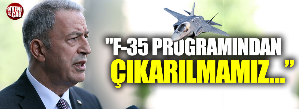 Akar'dan F-35 açıklaması