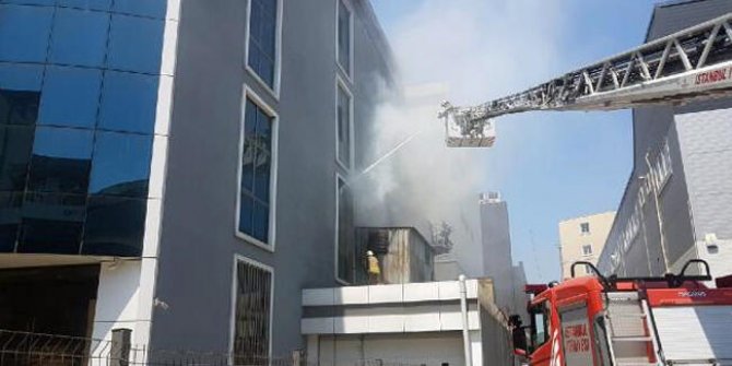 Başakşehir'de işyeri yangını